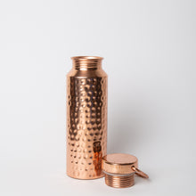 Load image into Gallery viewer, Copper Bottle 650 ml, Hammered Traveller