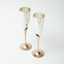 Load image into Gallery viewer, Brass Champagne Glasses